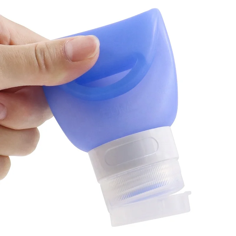 Leakproof Silicone Hand Sanitizer Empty Travel Size Bottles Holder Keychain Key Chain for Hand Sanitizer with Keychain Carabiner