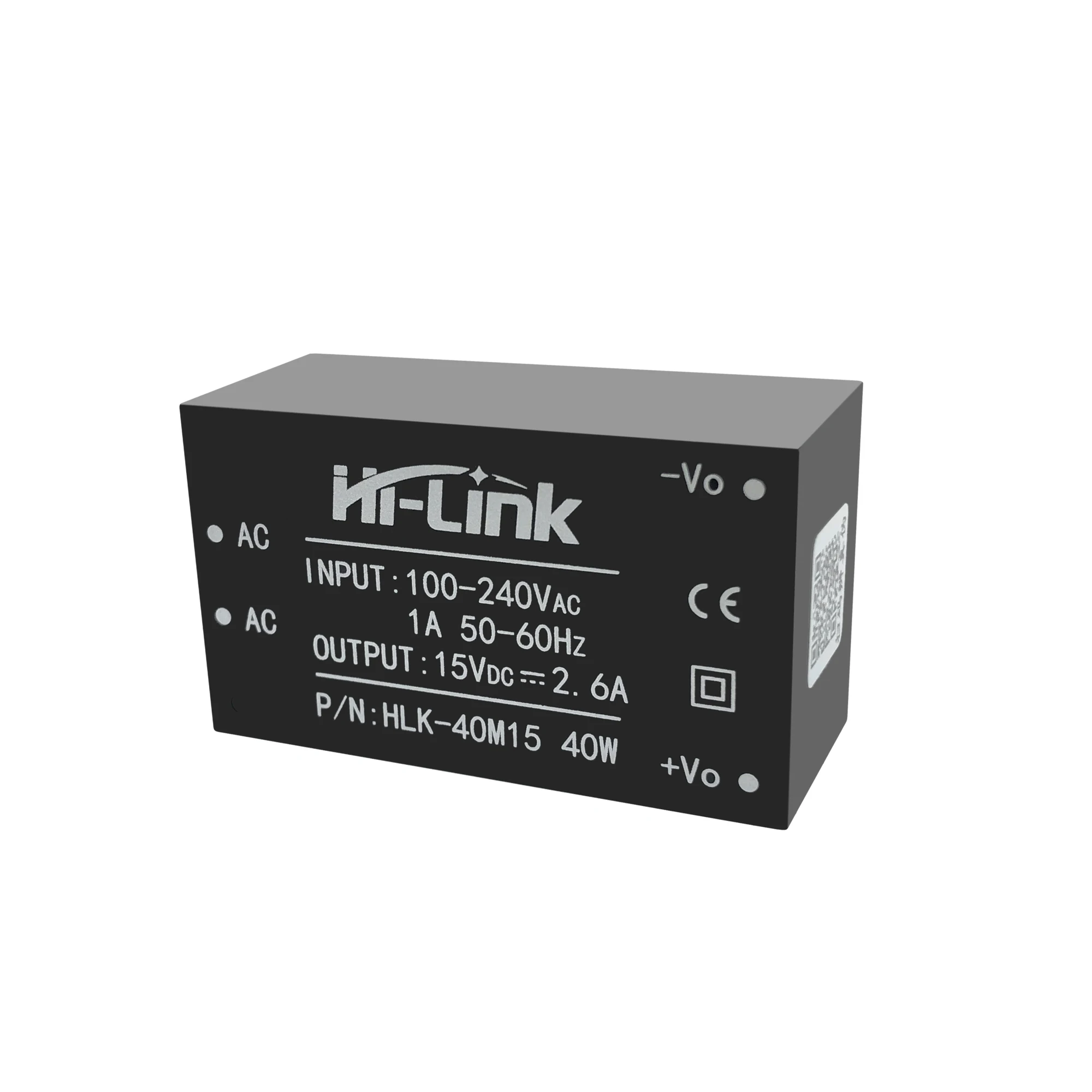 Customized ac-dc power converter 40W 15V dc output step-down Hilink 40m15