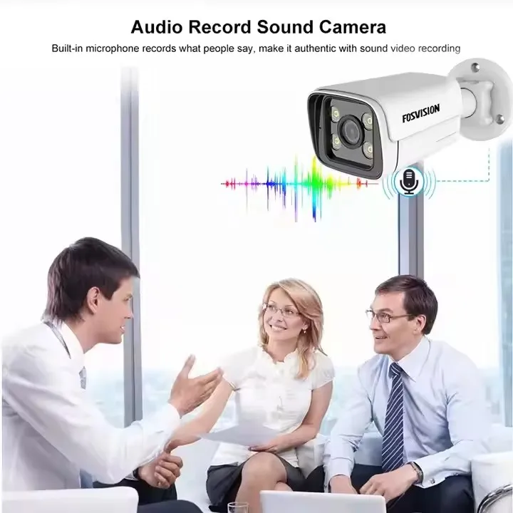 fosvision new product 5mp Ip Poe Nvr CCTV Camera System Camera Kit Set 8 Channel Nvr Home Security Cctv System 1HDD