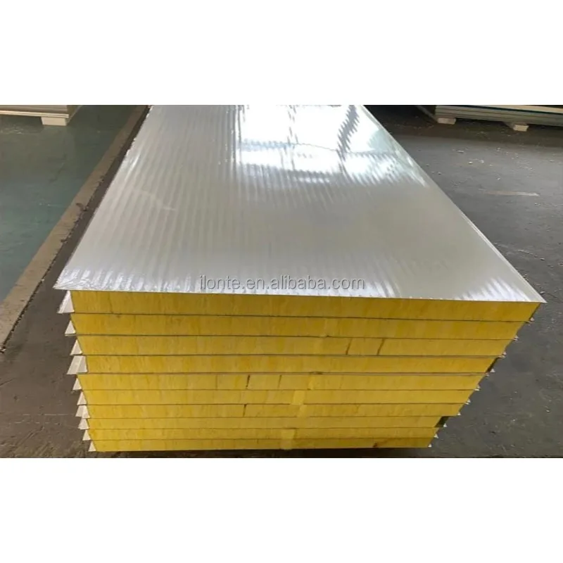 Top quality Glass Wool Sandwich Panel Insulation Fiberglass Insulation Sound Proofing Panel