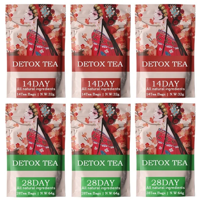 Best 28 days detox herbal slimming tea 100% safe without side effects private label slimming tea weight loss