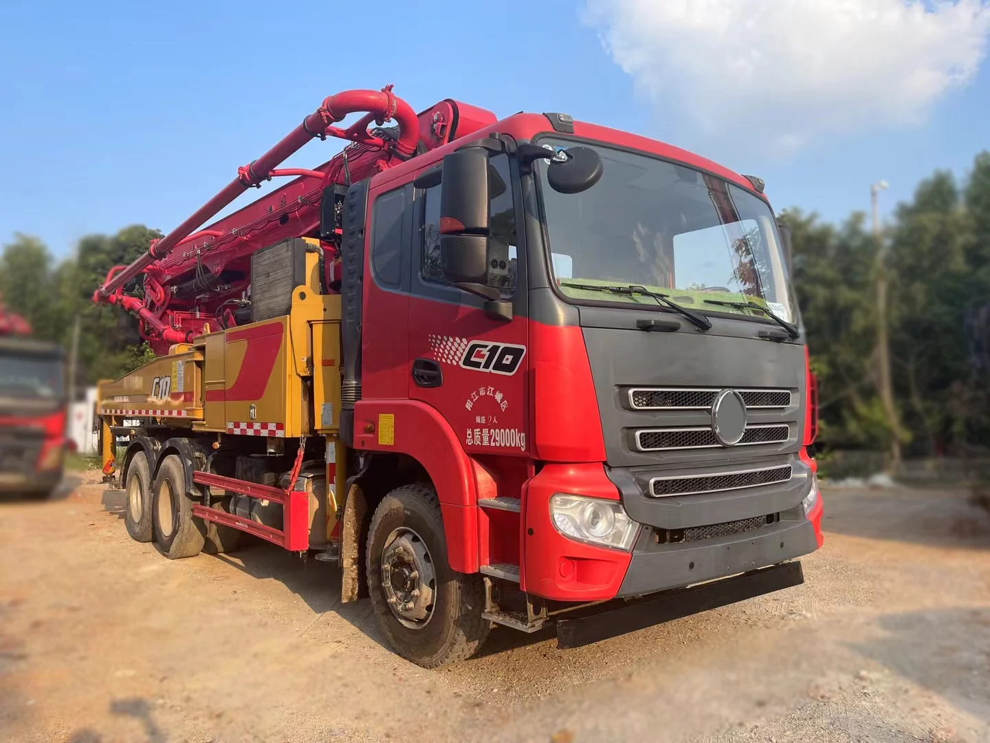 43m Used Boom Pump Truck SYM5290THBES Cement Pumping Truck Price