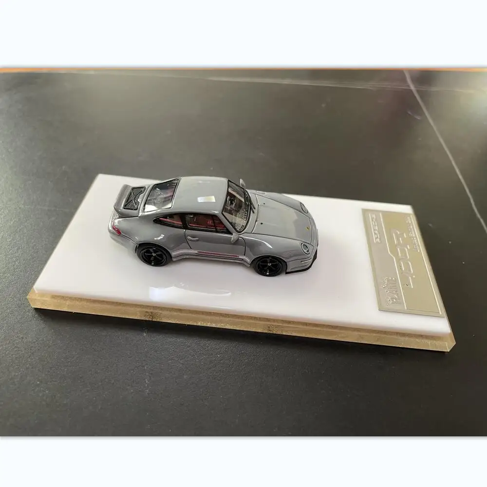 1: 72 Grey Resin Car Model Classic Simulation Sports Car Model PU Racing Toy Collection Gift Home Decoration