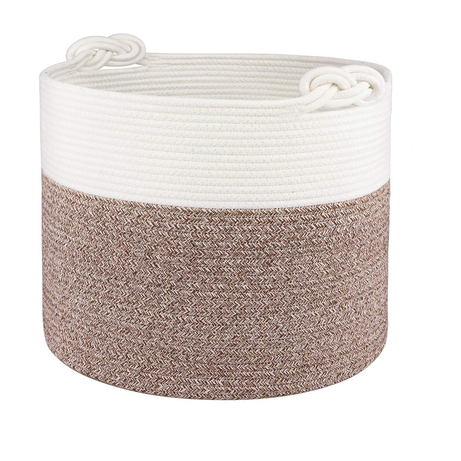 Household Dirty Clothing Bag,Cotton Rope Laundry Storage Basket,Baby Storage Basket