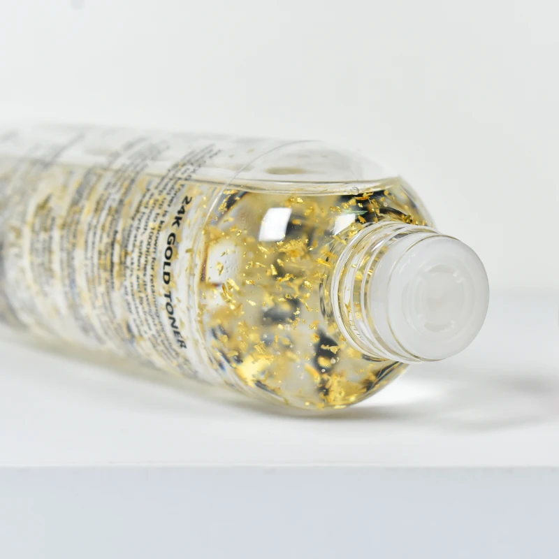 24 KARAT GOLD COLLAGEN HYALURONIC ACID 24k GOLD PETAL FACIAL TONER SHIMMER GLOW FLUID for All Skin Types