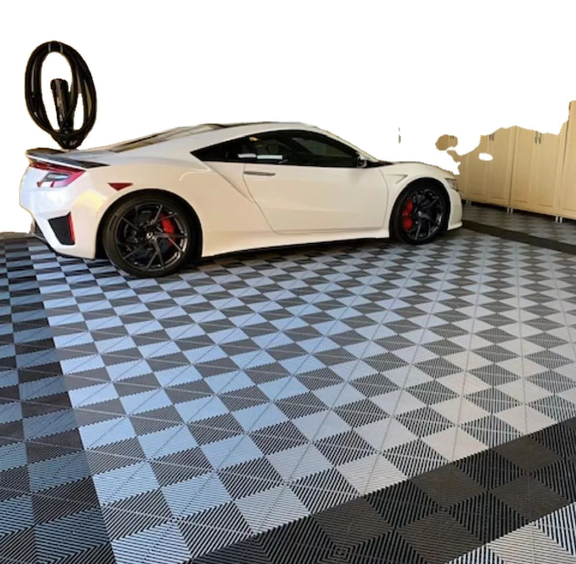 heavy duty Garage Floor Tiles Interlocking Plastic floor tiles for carparking/tradeshow