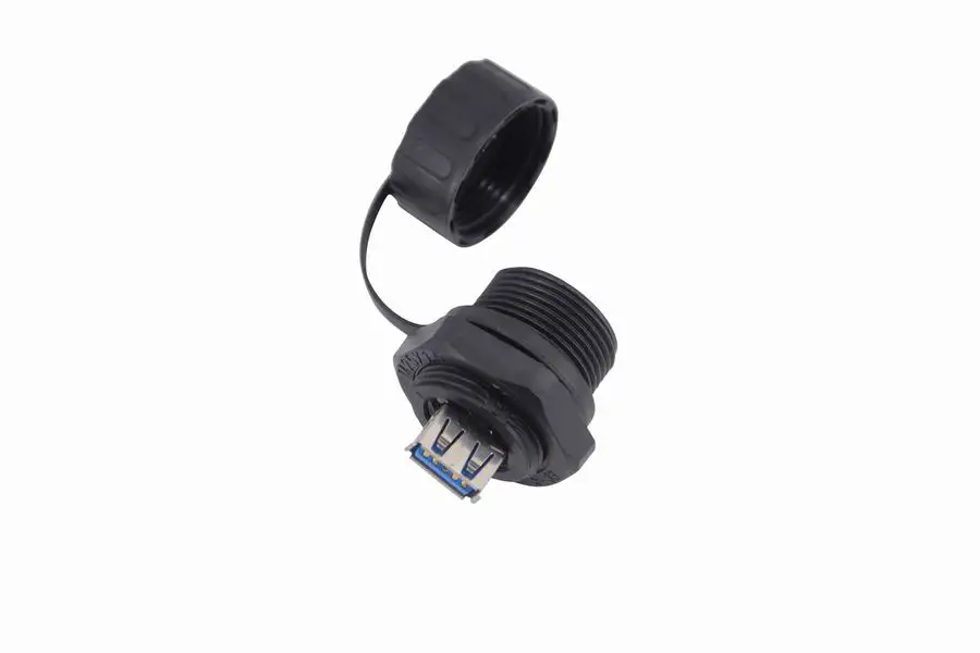 Brand new gps antenna with sma rj45 usb panel mount ac mains custom ip68 waterproof connector and cable