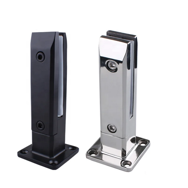 Modern Gold Glass Stair Railing Balustrade Stainless Steel Spigot Clamp Contemporary Deck Balcony Poor Swimming Pool Fence