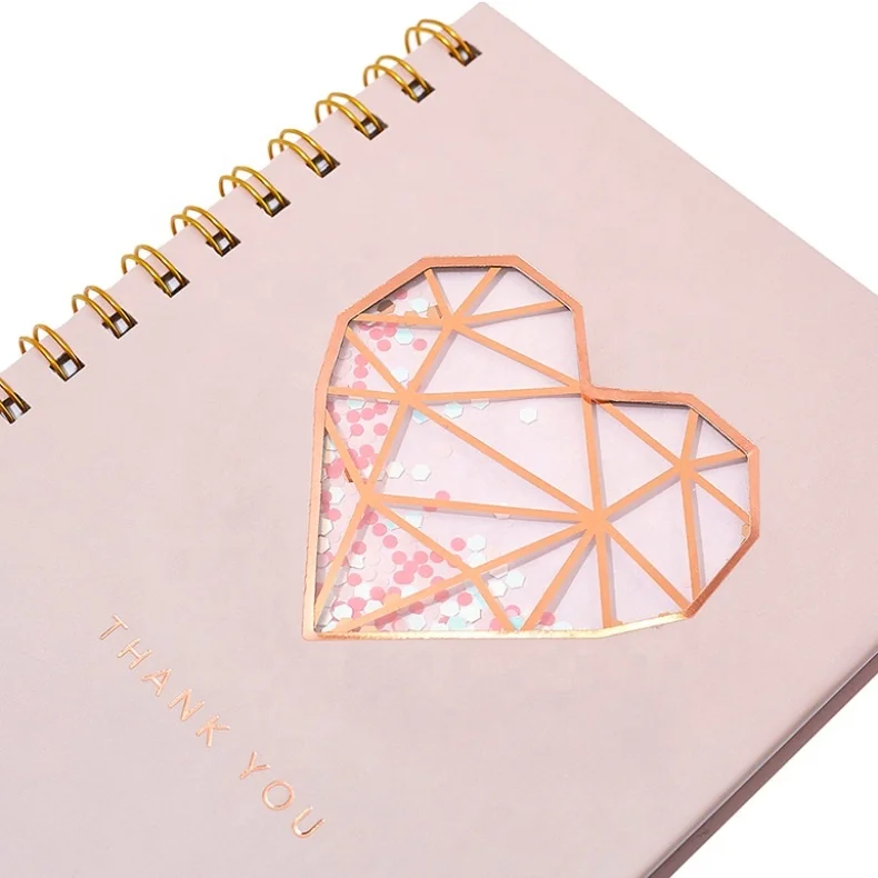 
New Product Rose Gold Foil Notebook And Pen Gift Set, Custom Luxury Office Stationery Set For Girl 