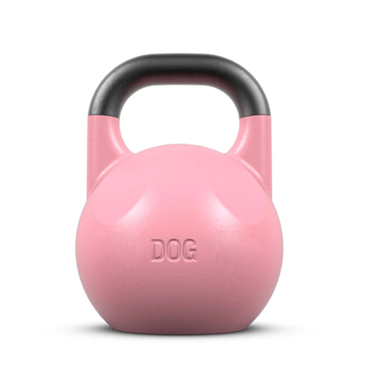 High quality unisex customize colored steel competition kettlebell with contour face