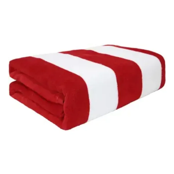 Big red stripe can be customized 100% cotton beach towels,Heavy wool large size Turkish towel