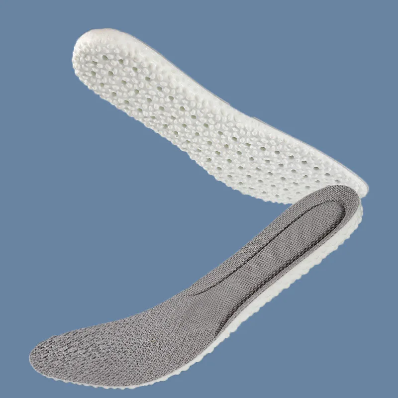 Ultra Soft High Elastic Shock Absorption Silicone Latex PU Foam Insole Sports Gel Insoles For Shoe
