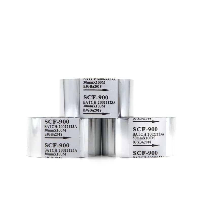 High Quality Slitted Roll Date Coding Printer Hot Coding Foil Stamping Ribbon for Food and Pill Packaging Bags