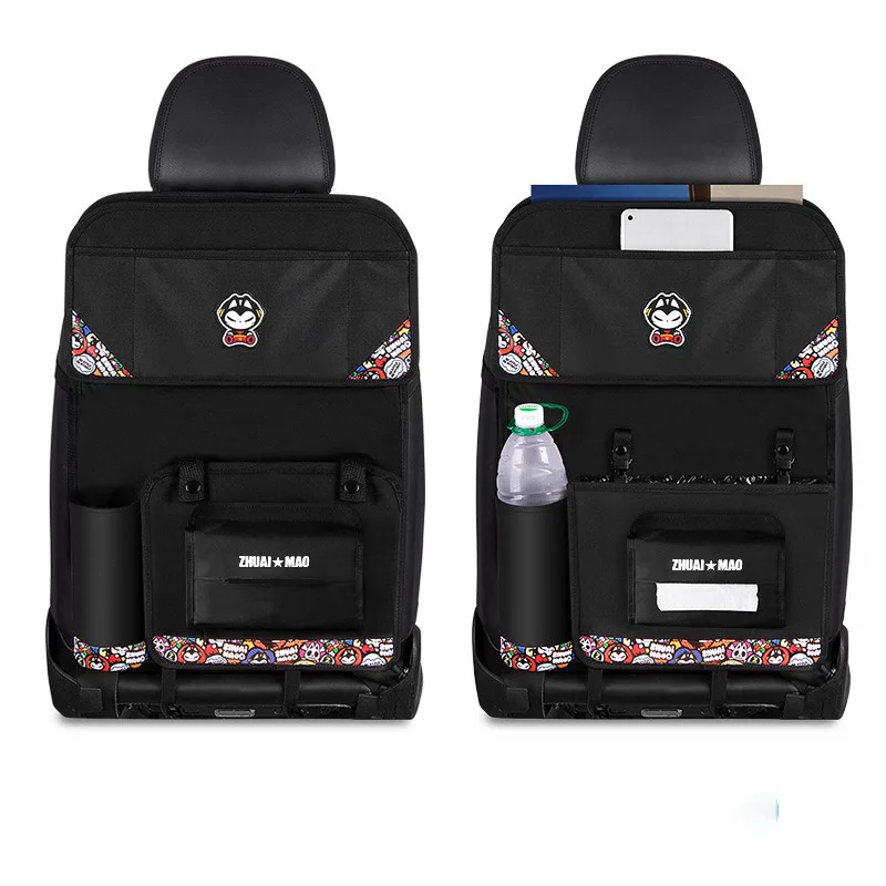 Car rear seat storage bag multi-functional storage bag hanging bag on the back of car seat