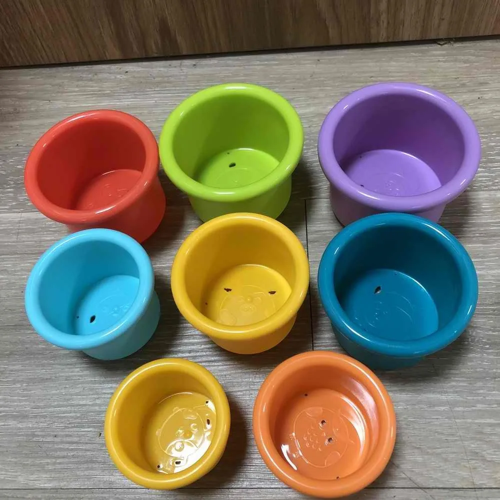 Wholesale Water Shower bathroom baby Building stack up cup toys