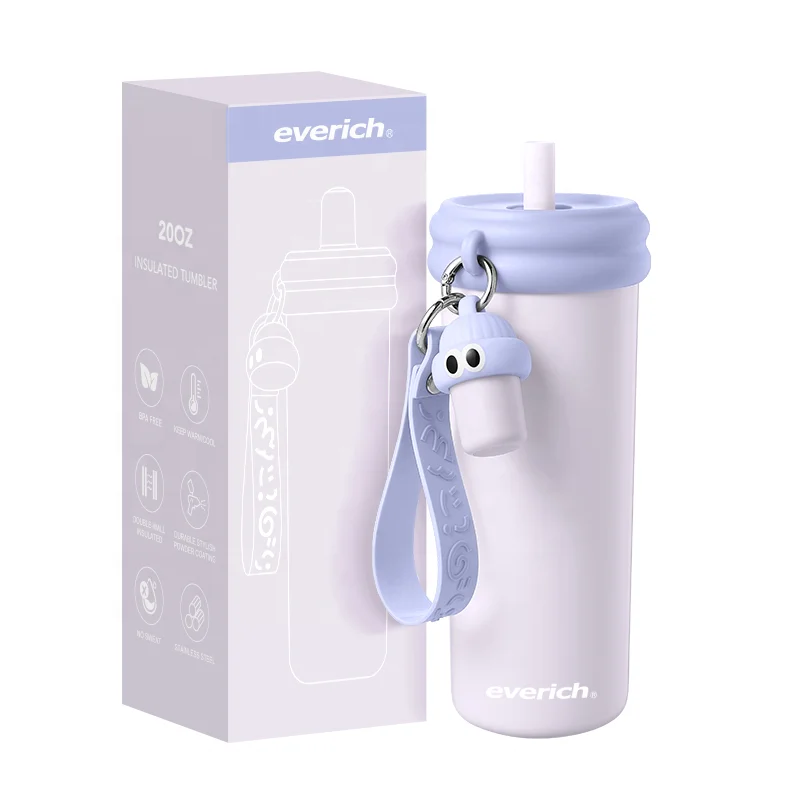 20oz Tea Tumbler With Infuser Fruit Juice Travel Mug Stainless Steel Vacuum Cup