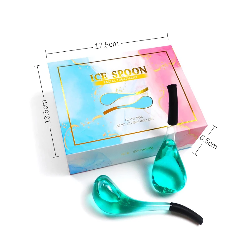 Cooling Therapy Facial Massager Remove Dark Circles Wrinkles Cryo Sticks Glass Ice Globes For Face Eye