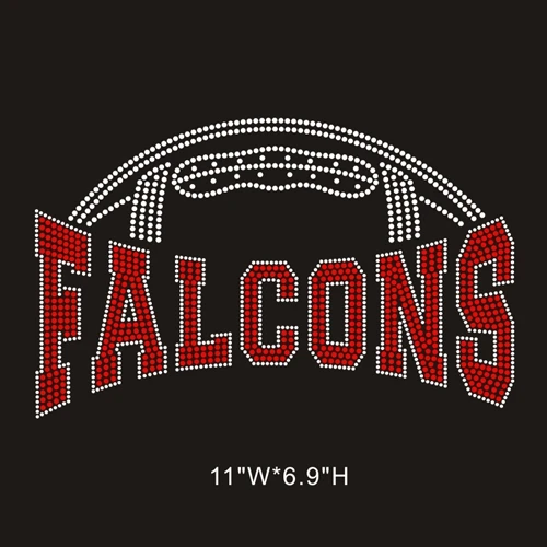 custom Atlanta Falcons rhinestone  motif transfer design