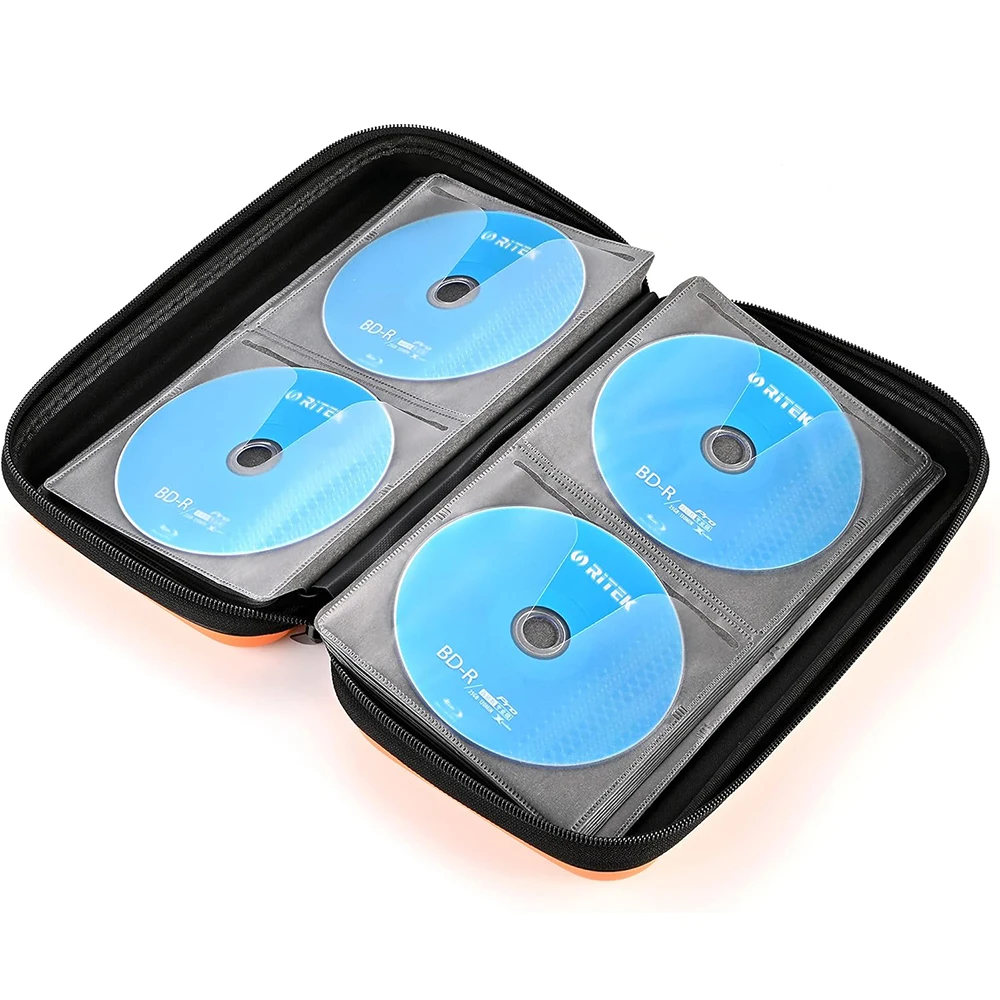 Hard EVA Protective CD Wallet EVA Portable Disc Organizer DVD Case EVA CD Storage Case