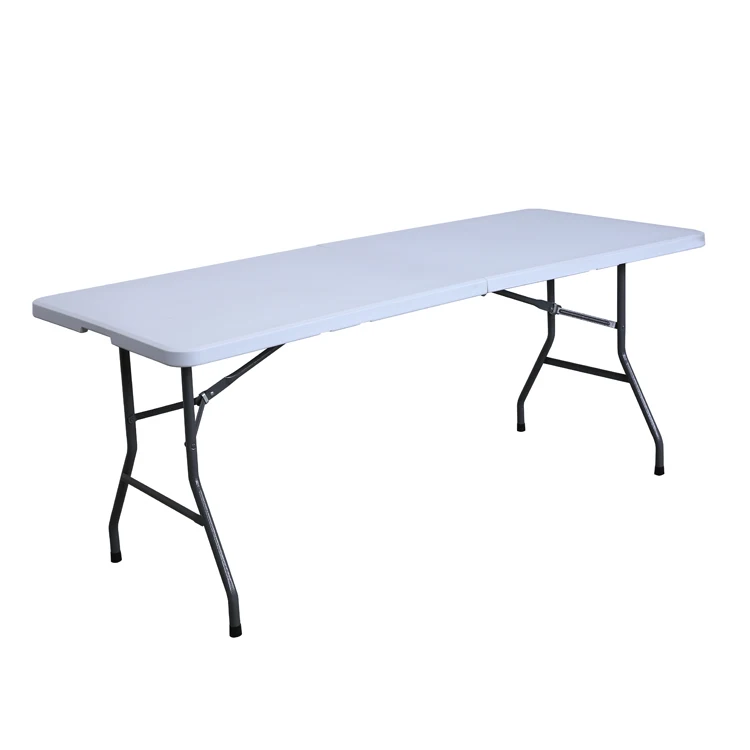 6ft plastic rectangle trestle table