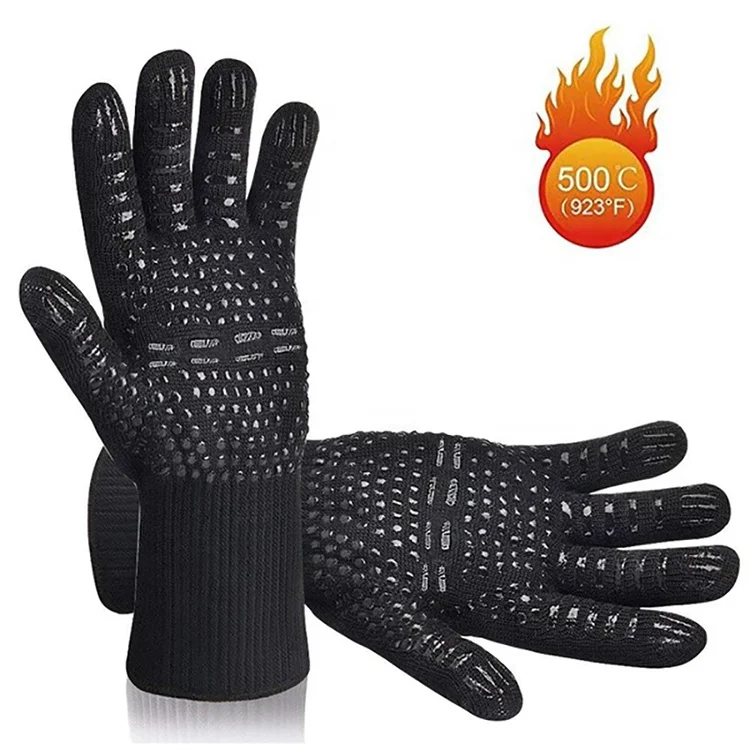High quality Elclusive Heat Resistant Oven Gloves Withstand Extreme Heat 1472f Bbq Grill Gloves