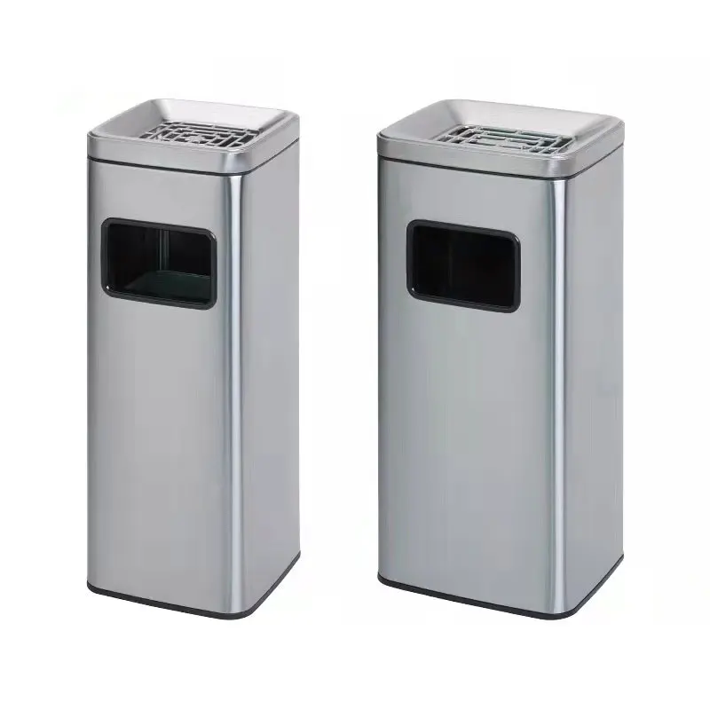 Ashtray For Public PlaceHotel Lobby Trash Can Stainless Steel  Bin Waste Bin