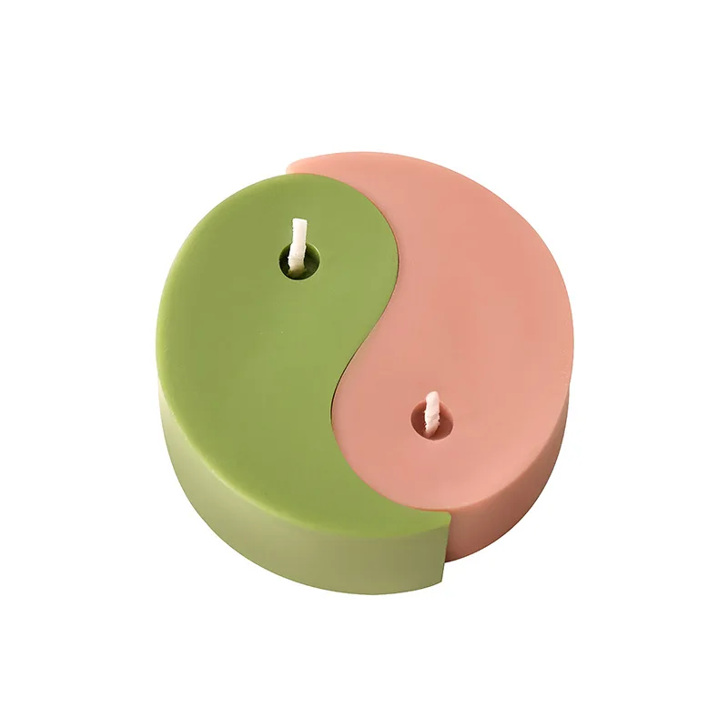 Manufacturer Direct Sales Luxury Unique Novelty Tai Chi Soy Wax Wholesale Taiji Yin Yang Candle