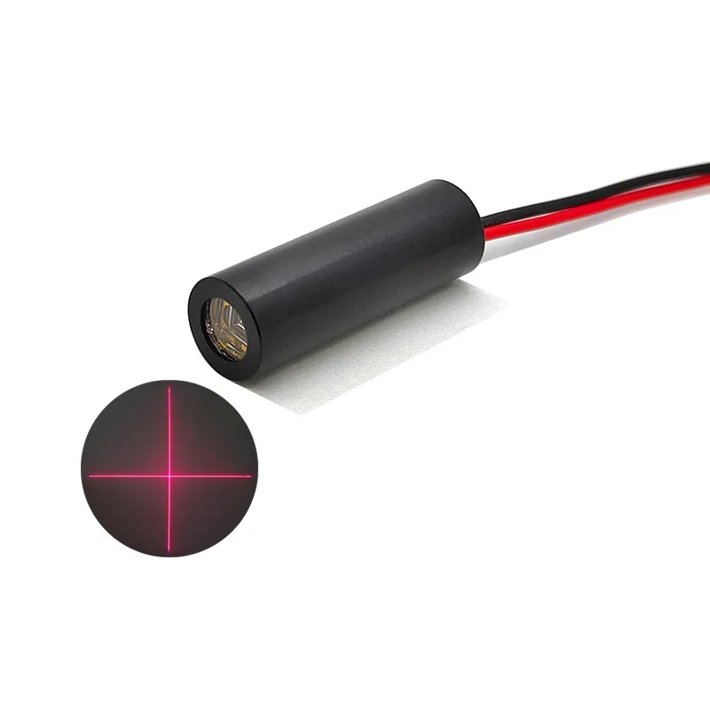 10X30mm laser head 635nm 1mW cross line red laser module