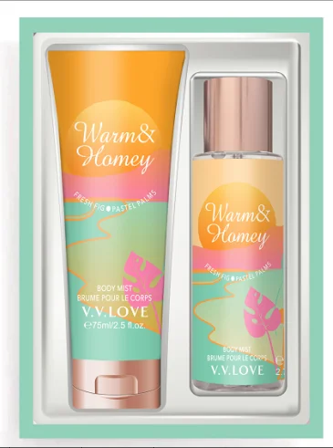 VL9059-15 Cool & Cheerful 75ML-Body lotion+ 85ML-Body mist 2PCS Perfume Set