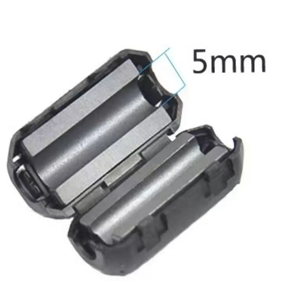 Office Accessory ABS Snap-On EMI Degaussing Filter Anti-interference Ferrite Ni-Zi Magnetic Core Buckle Magnetic Ferrite Ring