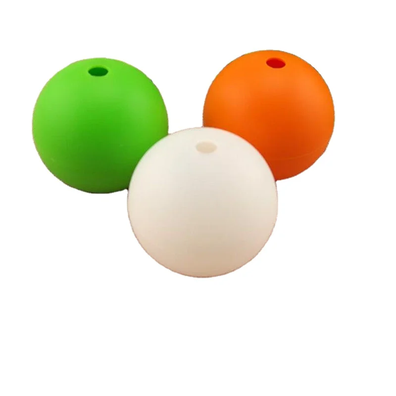 Multicolor Food grade Silicone Ice hockey Whiskey Cocktail Ice Cube Ball Maker Party Bar Silicone 3D Hockey Mold H263