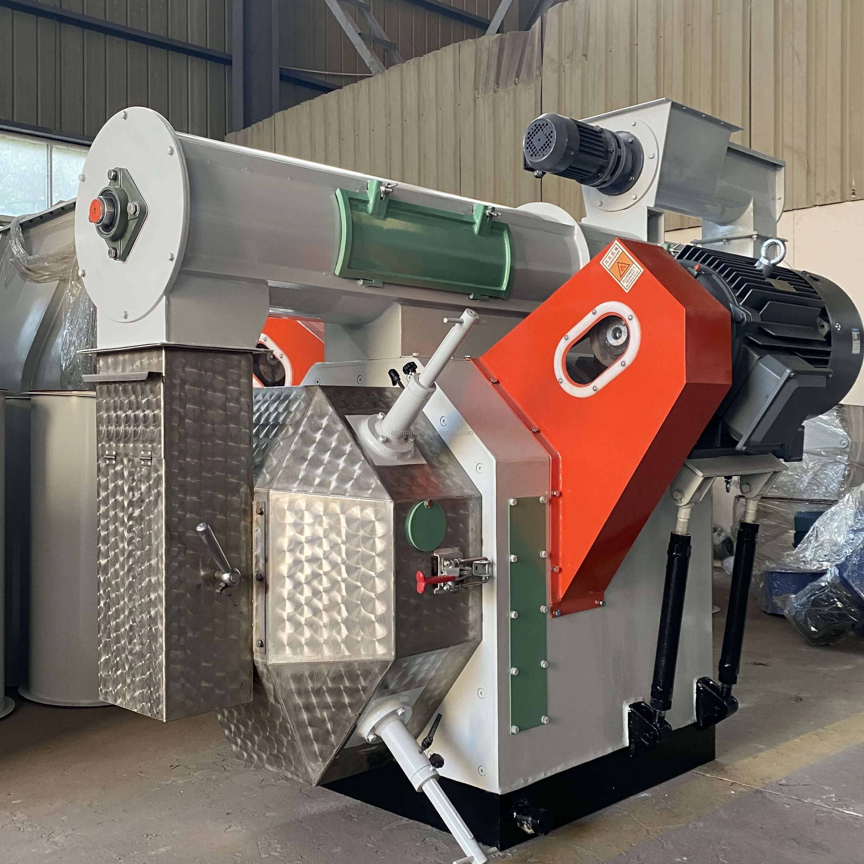 3 Ton Grass Hay Fodder Livestock Cattle Feed Pellet Production Line Animal Poultry Feed Pellet Making Machine Plant