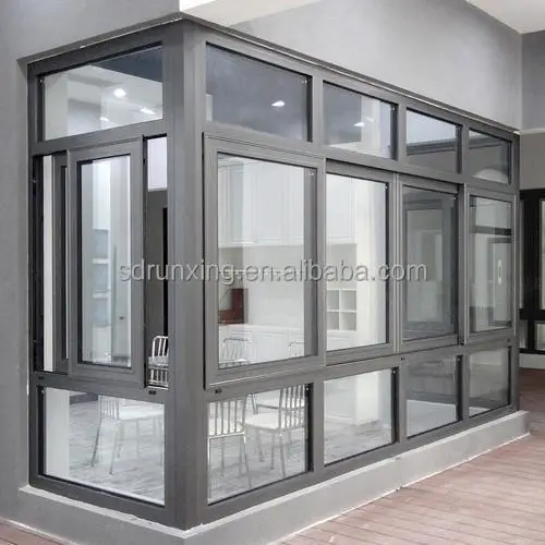 High end modern aluminum alloy new adjustable doors and windows, aluminum alloy accessories sliding doors and windows
