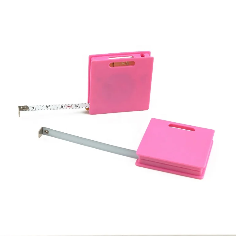 Wintape Custom Promotional Gift Logo Mini Steel Tape Measure With Spirit Level Small Metric Imperial Measuring Tape