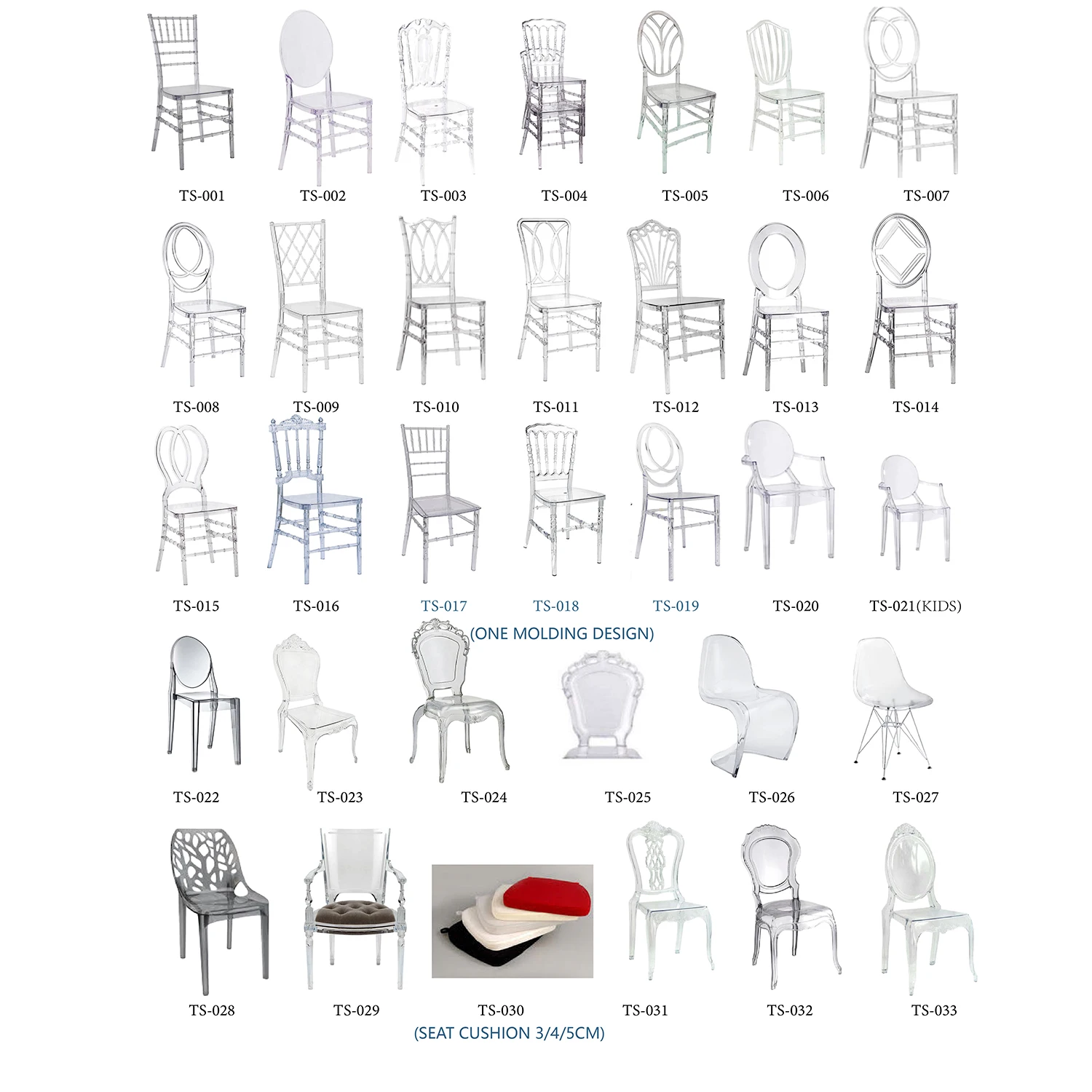 wholesale stackable clear transparent hotel chairs crystal acrylic party tiffany wedding chivari chairs for party events