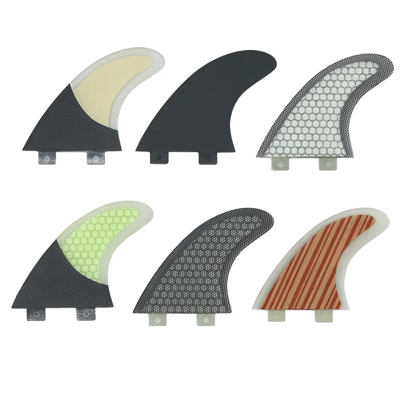 OEM Glassfiber Carbon Fiber Bamboo Wooden Longboard Shortboard Surfboard Fins Surf Twin FUTURE FCS QUAD Surf Fins