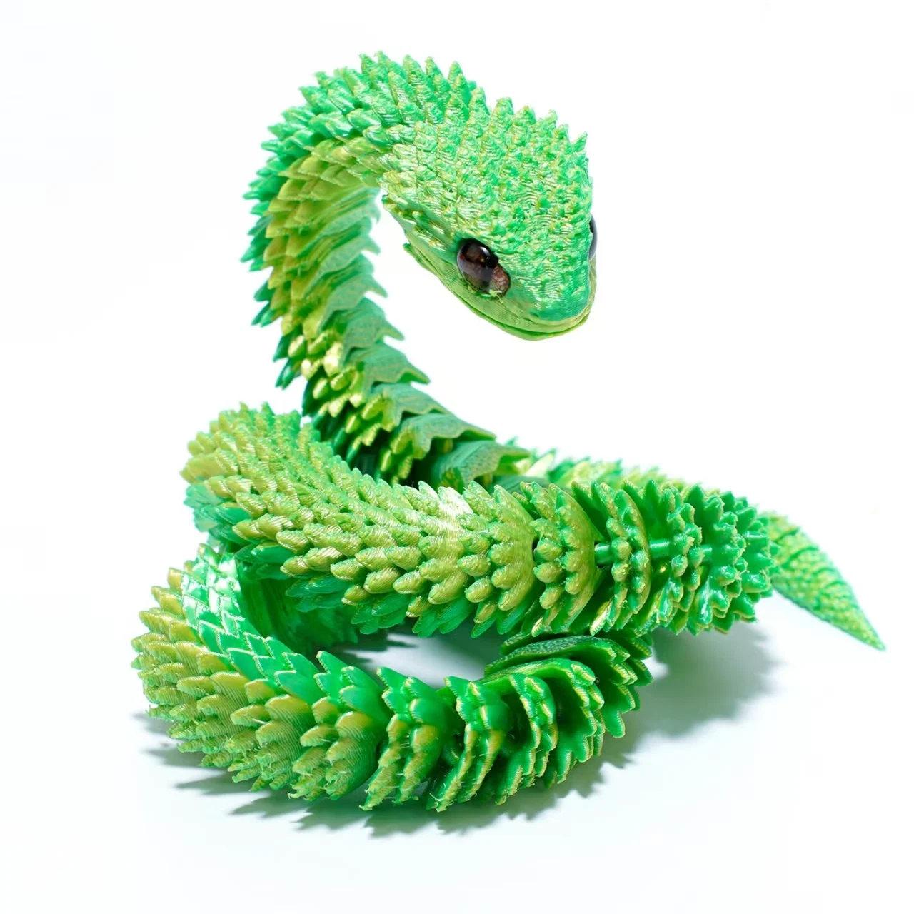 Custom 3D Printed Viper Snake Large Movable Joint Toy for Year of the Snake Wholesale
