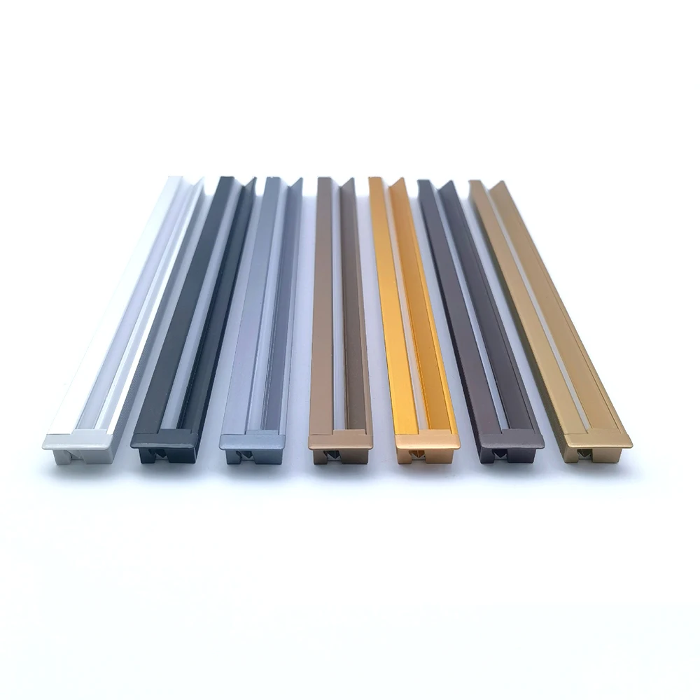 Channel Linear Light Profiles Extrusion For Led Strip Light Led Glass Shelves Aluminum Frame Customized Lamp Cabinet