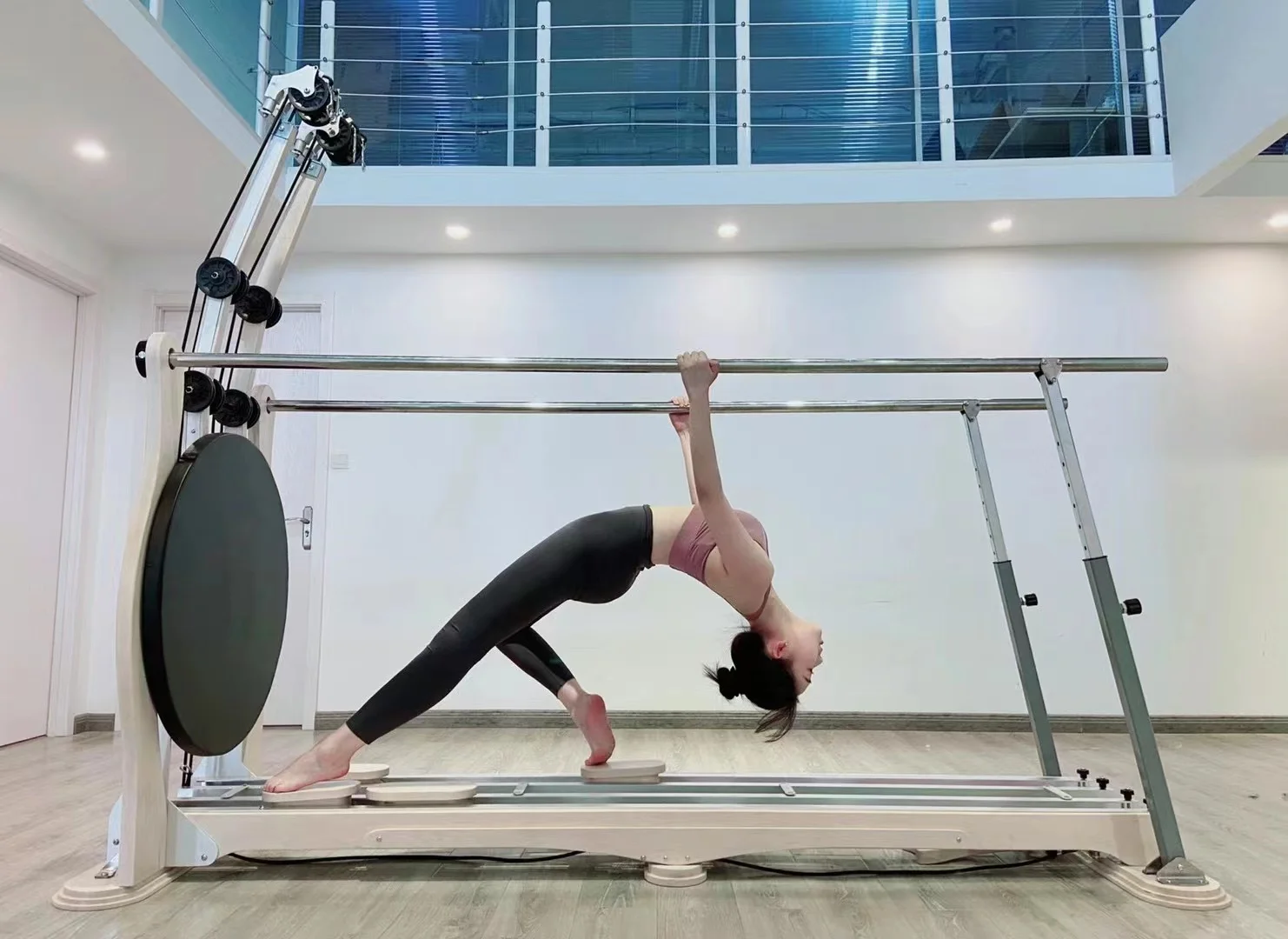 Pilates Reformer Equipment White Maple Jump Stretch Board Yoga Big Machine Zen Soft Second Generation Reformer Pilates Machine