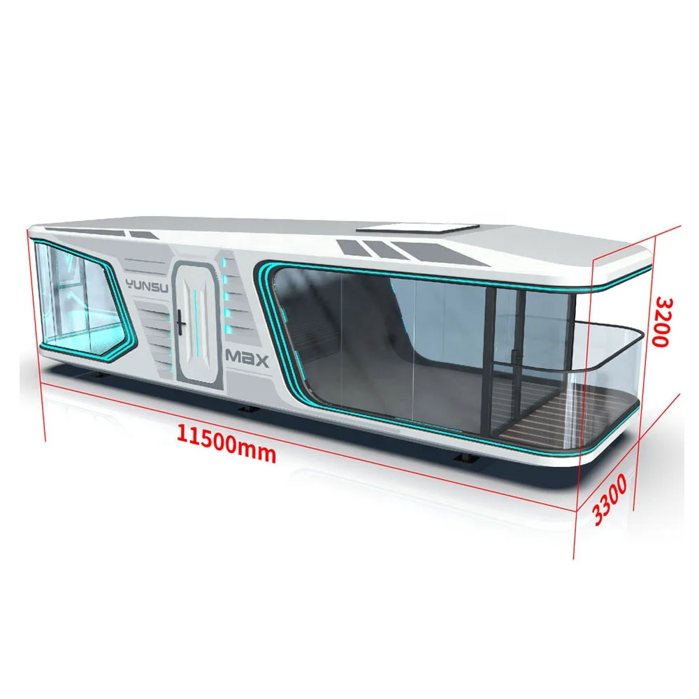 350 sq ft 2 bedrooms 1 kitchen 1 balcony well furnished decorated tiny house floor-heating aircon summer house modular home