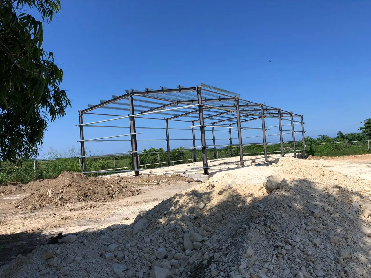 Building Size 27.5mx10.5mx5.0m(eave height) Steel Structure Shed Storage Garage Hangar Warehouse Workshop Building