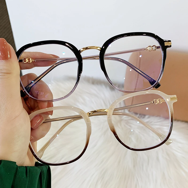 7117 Hot Selling Designer Glasses Anti Blue Light Spring  Fashion Computer Glasses Woman Eyewear