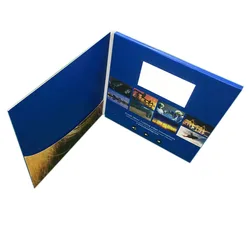 Luxury LCD Video Gift Packaging for 7 Inch handmade video box with lcd screen