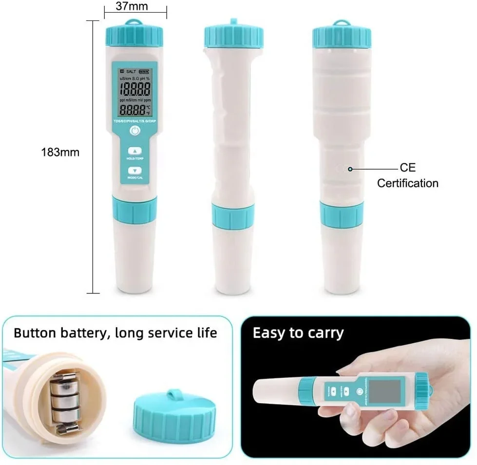 Portable Digital Ph Meter/ Tds / Ec / Digital Temperature Water Quality Tester Tds Meter