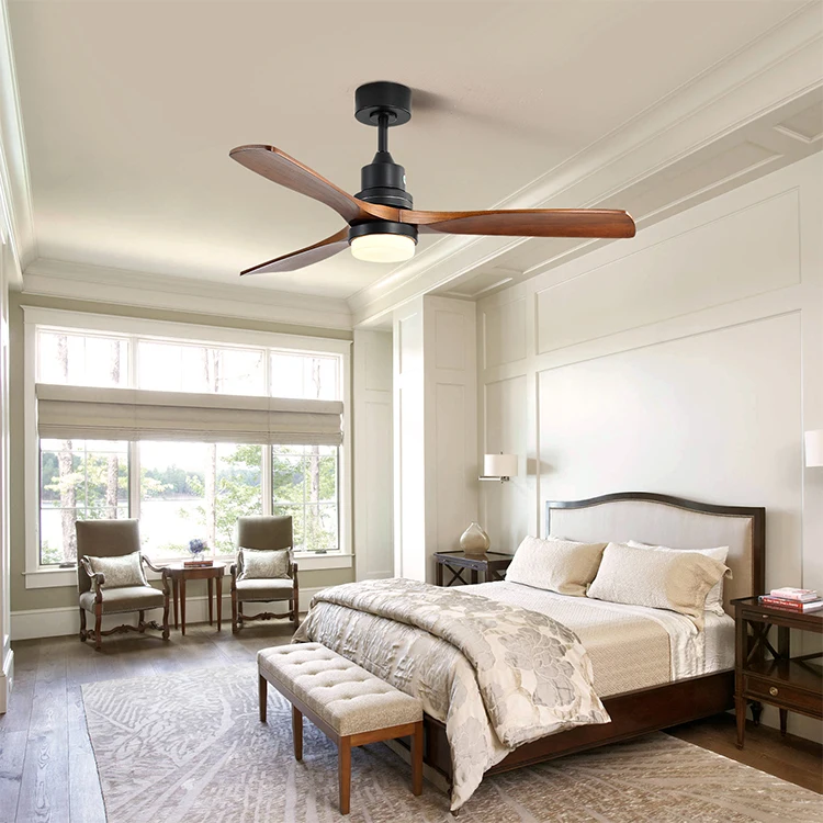 Remote Control Design Indoor 52Inch Solid Wood Modern Led Pendant Light With Ceiling