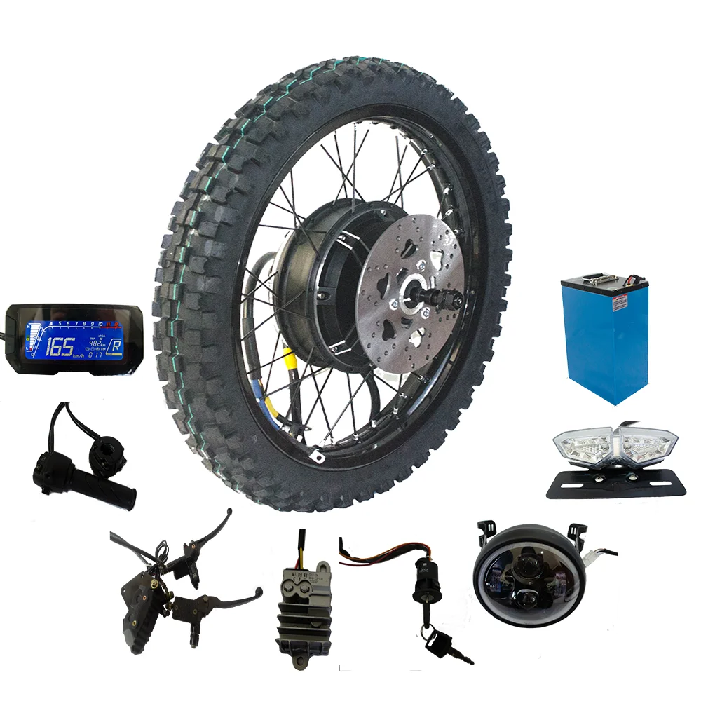Best Selling 72v 6000W 8000W 15000W electric motorcycle parts geared hub motor bike e motorcycle conversion kit