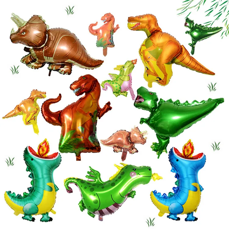 
Best Prices Standing Dinosaur Party Supplies Kids Helium Globals Balloons 3d Dinosaur Balloons Foil 