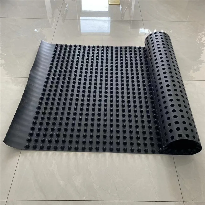 Водонепроницаемая конструкция пластиковый лист HDPE дренажная доска затемняющий мембранный дренажный коврик
