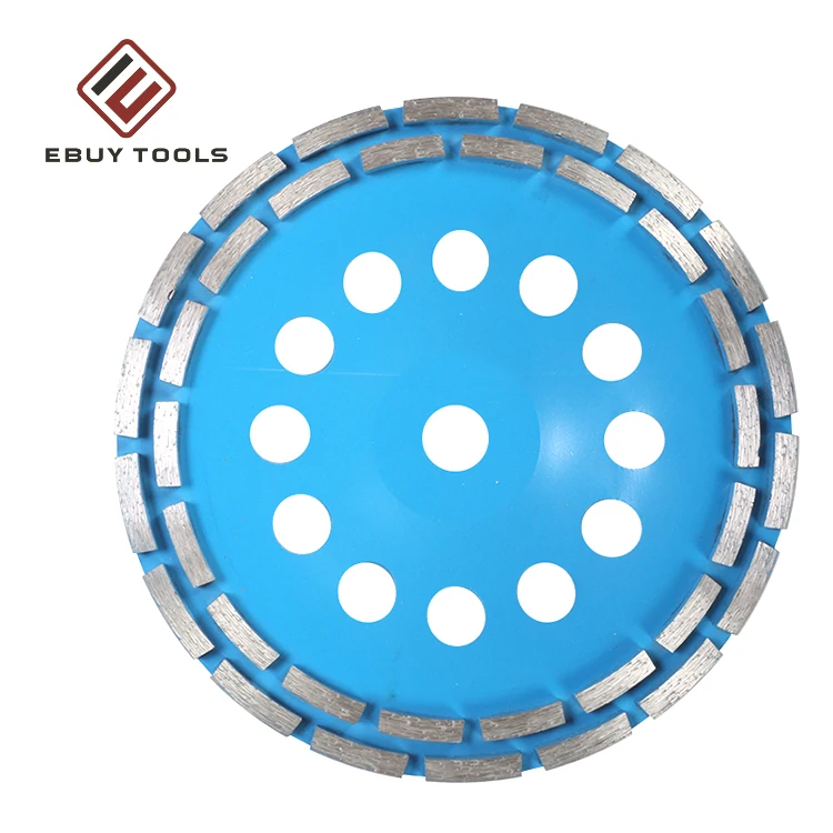 Abrasive Double Row Diamond Cup Grinding Wheel for Granite /Marble /Concrete/Floor