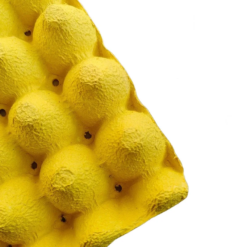 Pulp egg tray source manufacturers supermarket for high-quality yellow 30 egg paper tray  Moisture-proof egg tray wholesale